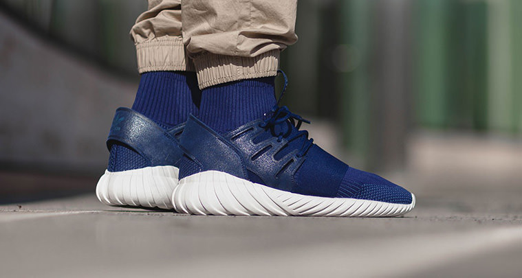 Adidas Mens Tubular Runner Shoes Blue / Light Gray Aq 8389 Size 8