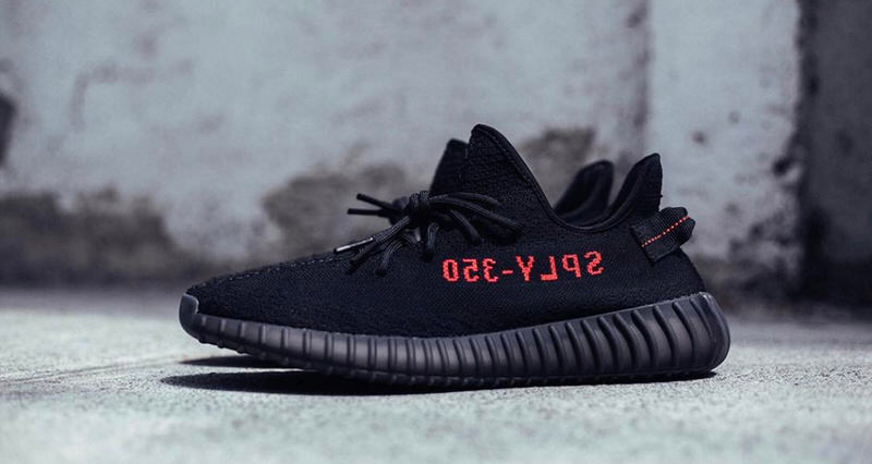 The adidas Yeezy Boost 350 v2 Black Red Welcomes February