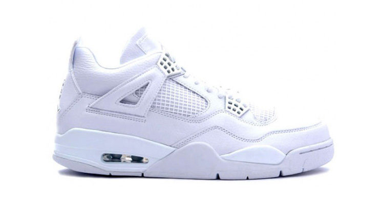 white jordan 4 pure money