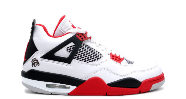 Air bordo jordan 4 Mars Blackmon Fire Red 2006 308497-162