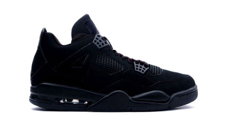 Air Jordan 4 Retro 'Black Cat' 2006 - Air Jordan - 308497 002 - black/black/light  graphite