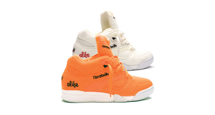 ALIFE x reebok Print Court Victory Pump Orange White