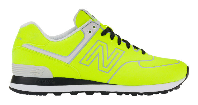 new balance 574 lime green