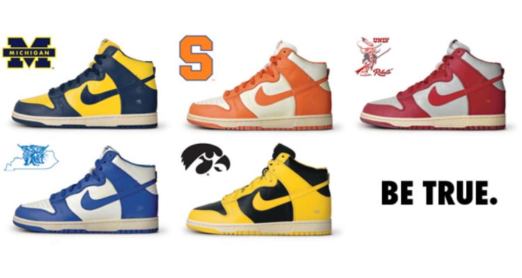 Nike Dunks Be True To Your School