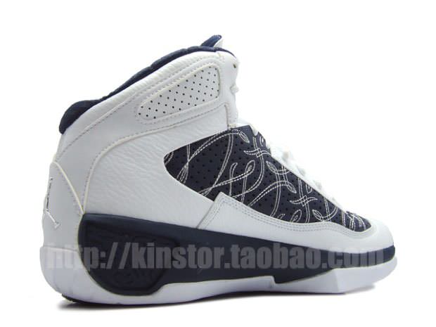 Jordan Icons White/Navy Blue