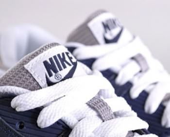 navy blue and white air max