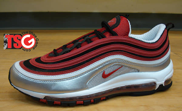 nike air max 97 red black silver