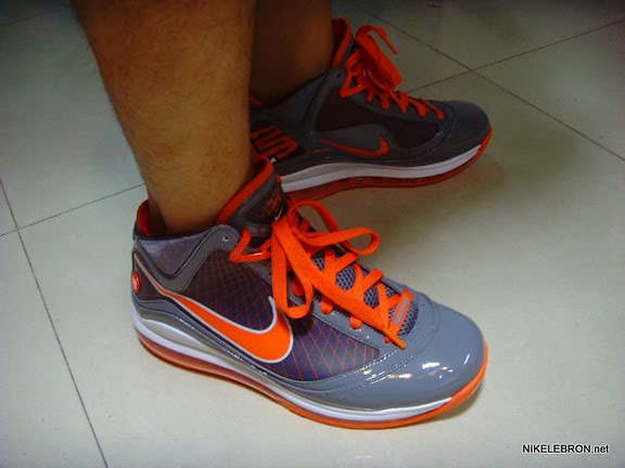 Nike Air Max LeBron VII Grey/Orange Detailed Photos