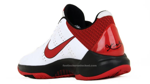 Nike Zoom Kobe V White/Varsity Red-Black