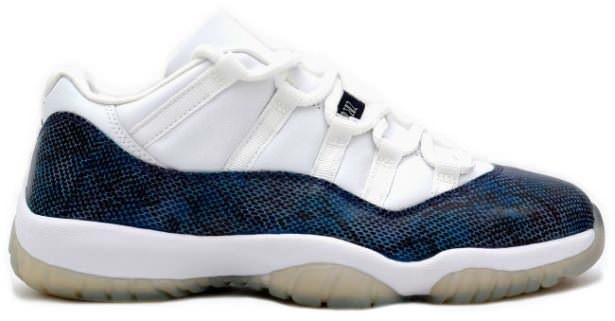 blue snake skins 11s