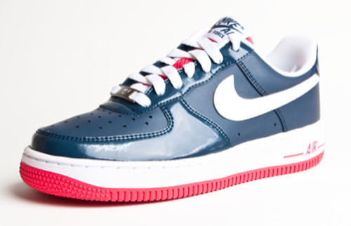 nike air force one blue and red