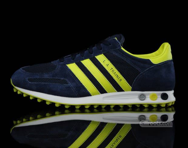 adidas la trainer navy blue