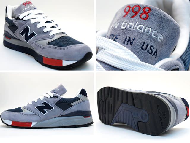 coger un resfriado Otros lugares Hervir New Balance 998 Grey/Navy Blue/Red-White | Nice Kicks