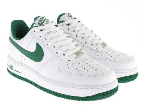 Nike Air Force 1 White/Pine Green & White/Club Purple | Nice Kicks