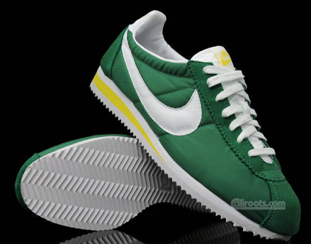 Cortez Nylon Green/White-Yellow | Nice Kicks