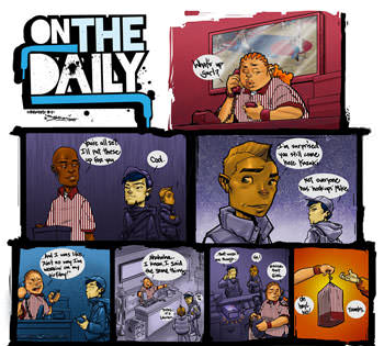 On the Daily Comic Strip - Get off the Phone 