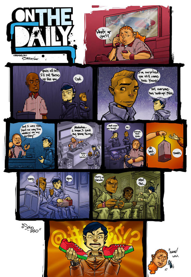 On the Daily Comic Strip - Get off the Phone