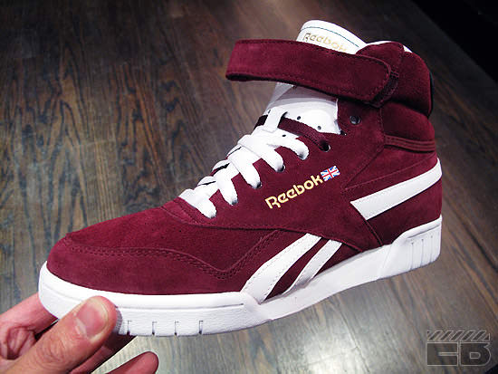 Reebok Ex-O Fit Hi Stripes SD Maroon/White-Black