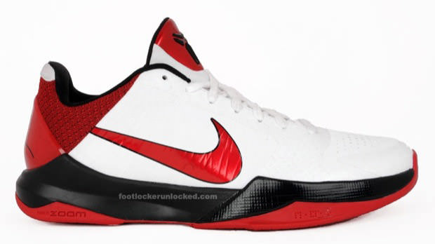 Release Reminder: Nike Zoom Kobe V - White/Varsity Red-Black