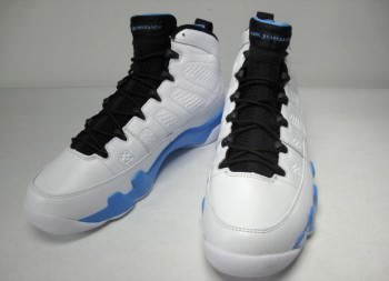 Air Jordan 9 White/Powder Blue Detailed Photos