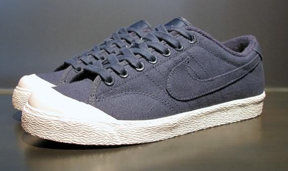 Nike All Court Low Navy Blue Canvas 
