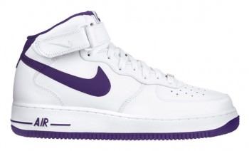 Nike Air Force 1 Mid White/Club Purple