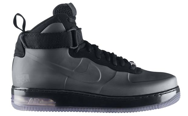 "Foamposite" Nike Air Force 1 Black