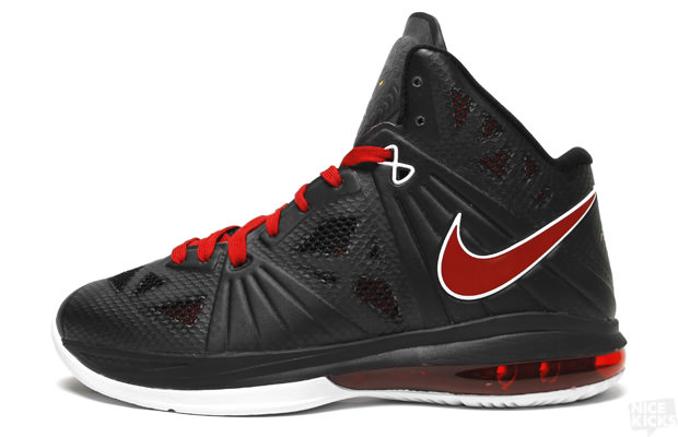 Nike LeBron 8 PS Black/Sport Red-White