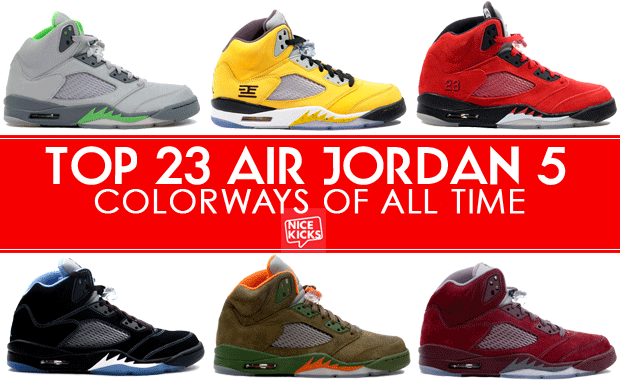 all jordan 5's