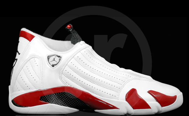 Air Jordan 14 White/Sport Red-Black