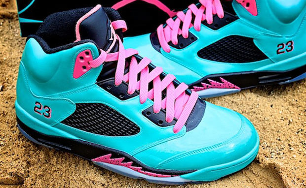 Air Jordan 5 "South Beach" Custom