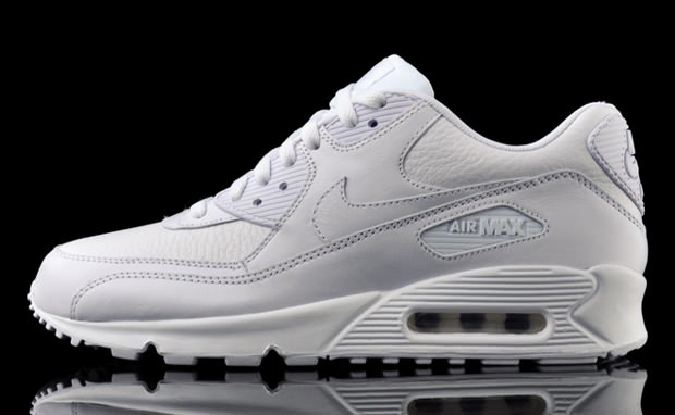 nike air max 90 full leather white