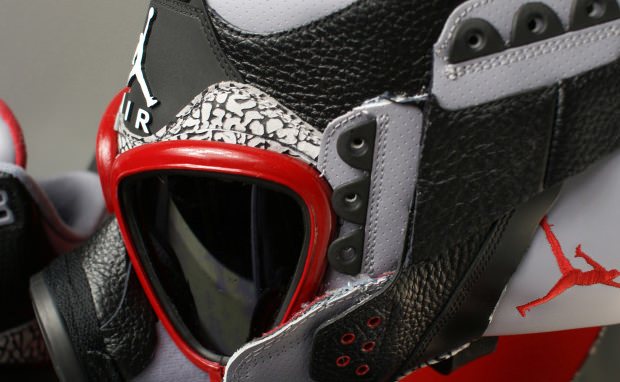 Air Jordan 3 Black/Cement Gas Mask