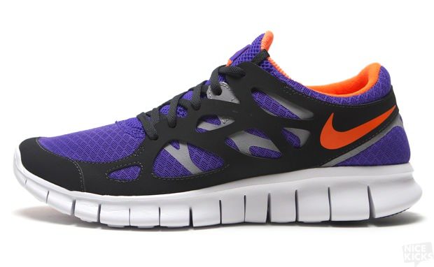 Nike Free Run 2 Pure Purple/Total Orange