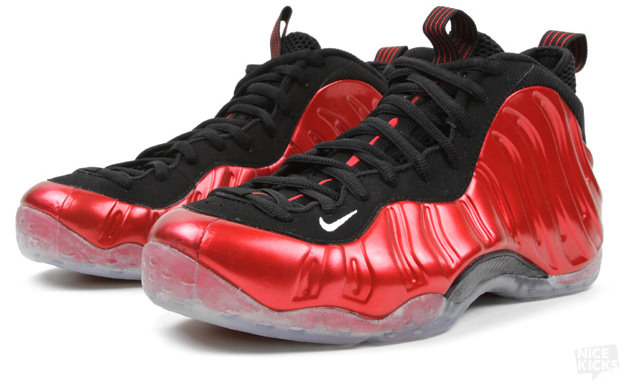 nike foamposite metallic red