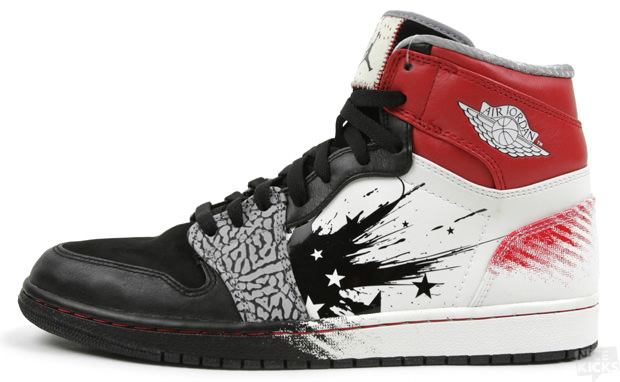 NIKE AIR JORDAN 1 HIGH DW BLACK SPORT RED WHITE 1