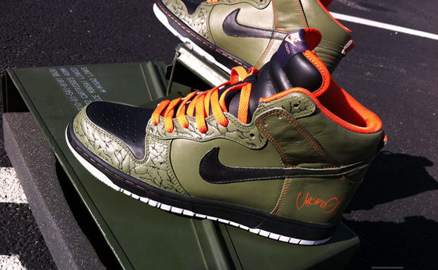 nike custom high dunks