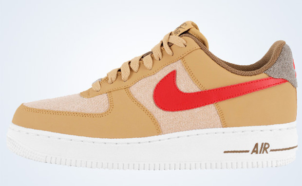 Nike Air Force 1 Jersey Gold/Sport Red