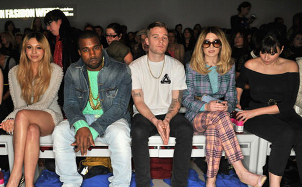 Kanye West Rocks Zen Grey Yeezy 2 at London Fashion Week Nice Kicks