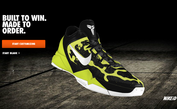 Nike Zoom Kobe VII iD "Poison Dart Frog" Option