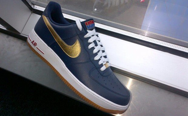 navy blue and gold air force ones cheap 