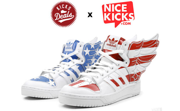 KicksDeals Deal of the Week Jeremy Scott x adidas Wings 2.0 Stars Stripes Nice Kicks
