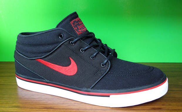 Nike Zoom Stefan Janoski Mid Black/Sport Red