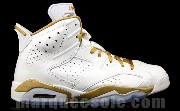 jordan 6 white gold