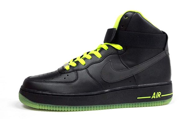 Nike Air Force 1 Hi Black/Volt