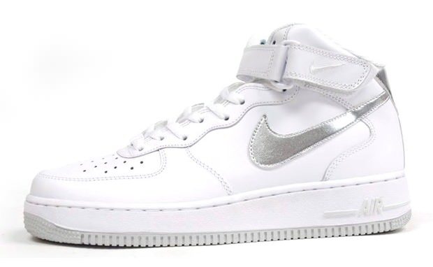 Nike Air Force 1 Mid White/Silver