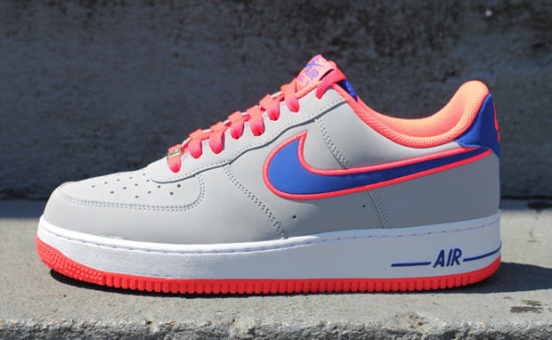 Nike Air Force 1 Low Wolf Grey/Game Royal-Hot Punch