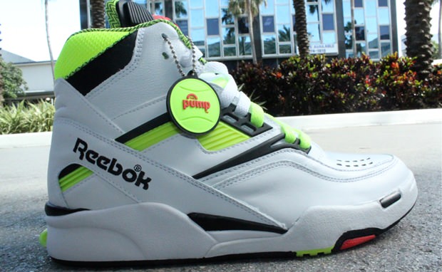 reebok pump neon