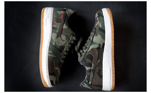 supreme x nike air force 1 camo