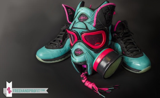 Nike LeBron 8 "South Beach" Army of the Undeadstock Gas Mask